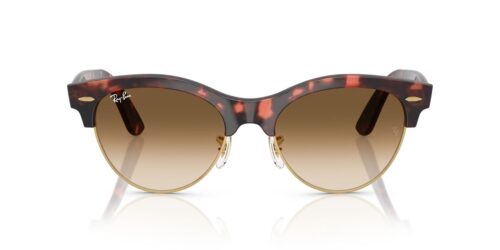 143251 - Pink Tortoise On Gold frame / CLEAR GRADIENT BROWN lenses