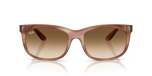 140351 - Striped Brown frame / CLEAR GRADIENT BROWN lenses