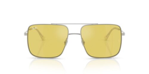 003/6D - Silver frame / Yellow Mirror Flash Gold lenses