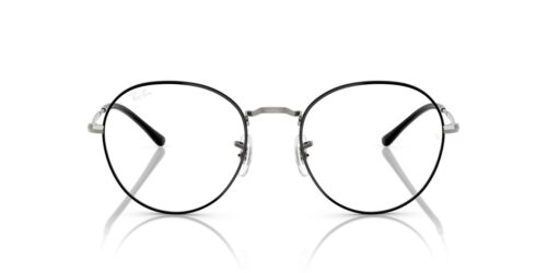 3179 - Sort på Gunmetal-stel / Klare glas