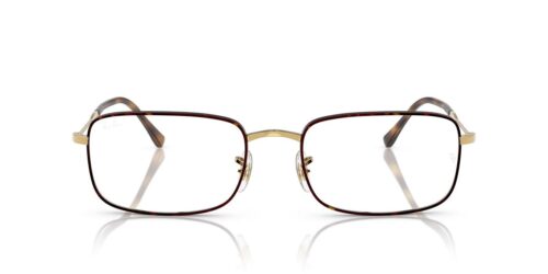 3177 - Havana On Gold frame / Clear lenses