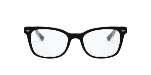 2034 - Black On Transparent frame / Clear lenses