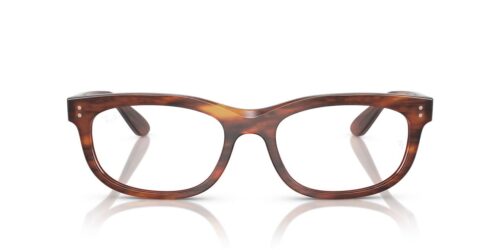 2144 - Stribet Havana-stel / Klare glas