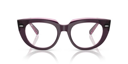 8364 - Violet On Transparent Pink frame / Clear lenses