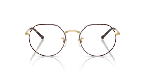 3188 - Matt Havana On Matt Arista Gold frame / Clear lenses