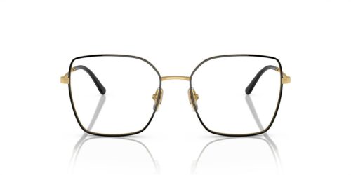 352 - Top Black/Gold frame / Clear lenses