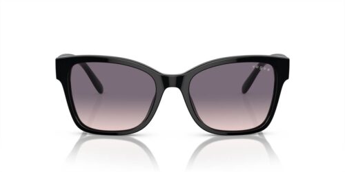 W44/36 - Black frame / Pink Gradient Dark Violet lenses