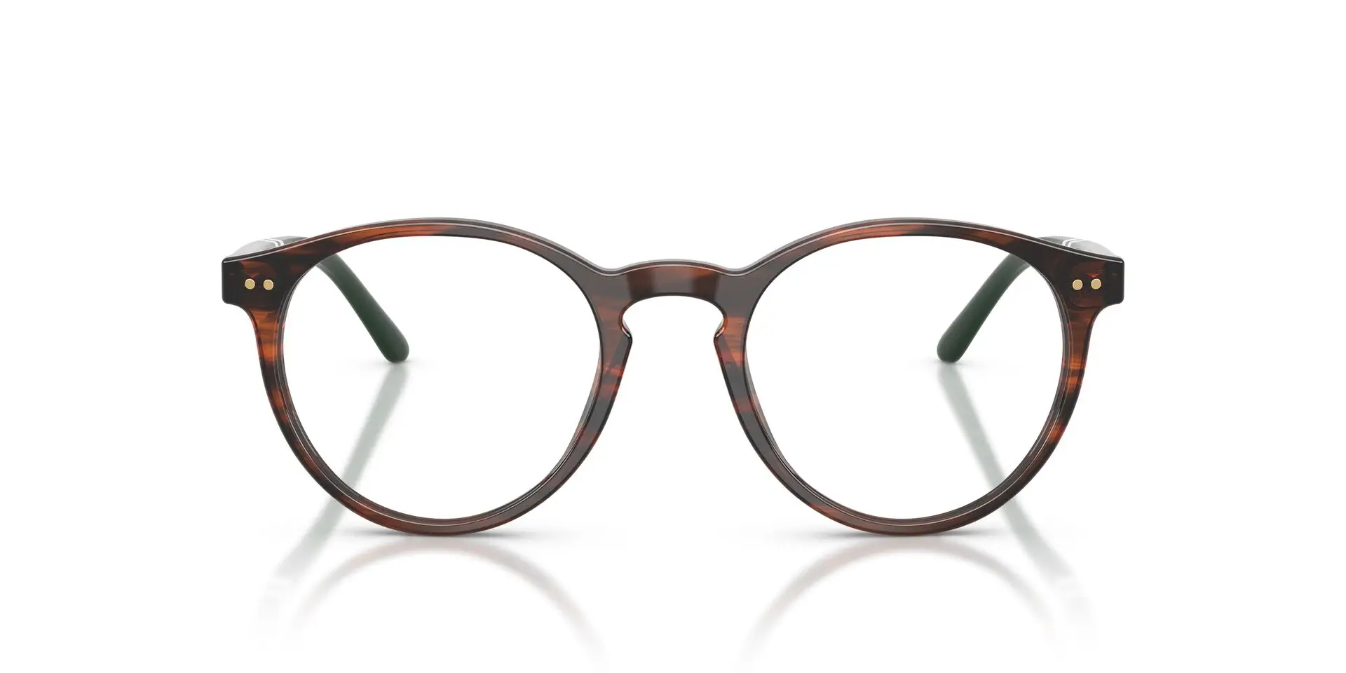 ugo 　　polobyRalphLaurenHAMMONDラルフローレン Polo Ralph Lauren PH2297 Shiny Striped Brown Frame • EyeWearThese.com