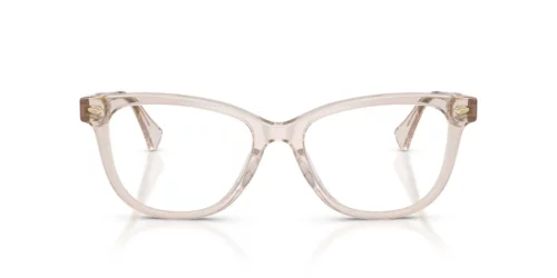 6117 - Armação bege transparente / Lentes transparentes