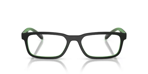 3004 - Black/Green frame / Clear lenses