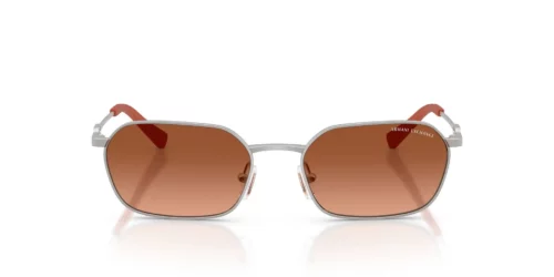 602078 - Matte Silver frame / Orange Gradient Brown lenses