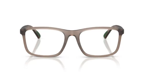 6313 - Matte Transparent Brown frame / Clear lenses