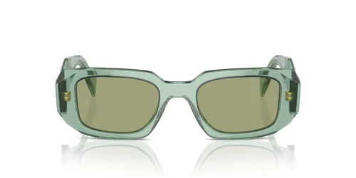 11R10E - Transparent Sage frame / Green Mirror Internal Silver lenses