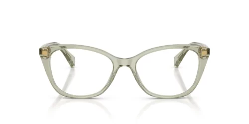 6279 - Armação verde transparente / Lentes transparentes