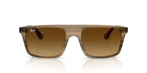 143985 - Striped Green frame / Gradient Brown lenses