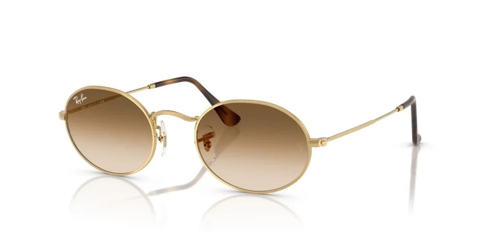 Ray-Ban Oval RB3547 -lasit, kirkas, liukuvärjätty ruskea