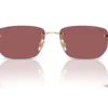 Ray-Ban  RB3768 Dark Violet Mirror Red