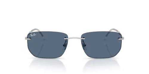 003/80 - Silver frame / DARK BLUE lenses