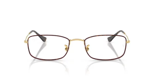 3177 - Havana On Gold frame / Clear lenses