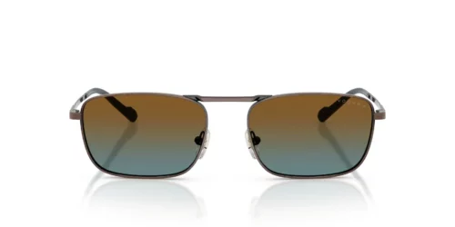 51351F - Antique Copper frame / Blue Gradient Brown Polarized lenses