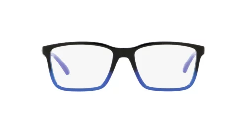 2803 - Royal Blue Gradient Black frame / Clear lenses