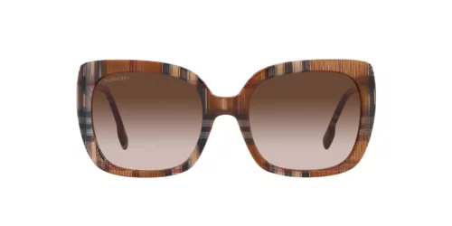 400513 - Brown Check frame / Gradient Brown lenses