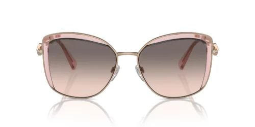 Bvlgari  BV6128B Vaaleanpunainen liukuvärjätty harmaa
