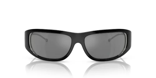 501/6G - Shiny Black frame / GREY MIRROR SILVER lenses