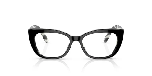 3372 - Black On Zebra frame / Clear lenses