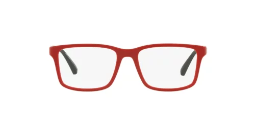 5624 - Armação vermelha fosca / Lentes transparentes