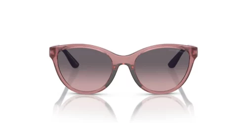 537646 - Shiny Transparent Lillac frame / Pink Gradient Grey lenses