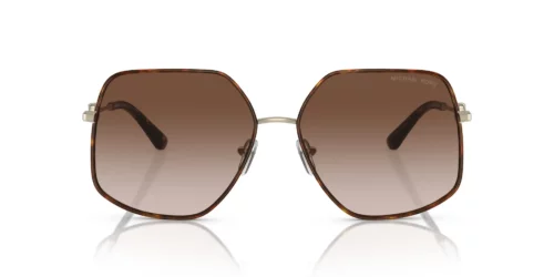 101413 - Montura oro claro / carey oscuro / lentes degradadas marrones