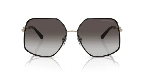 10148G - Oro claro / Montura negra / Lentes degradadas gris oscuro