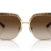 Michael Kors MK1141 Light Gold / Dark Tort Insert / Brown Gradient
