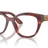 Miu Miu MU-05XV Striped Bordeaux