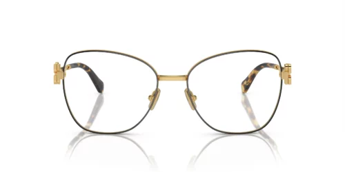 KUI1O1 - Black/Gold frame / Clear lenses