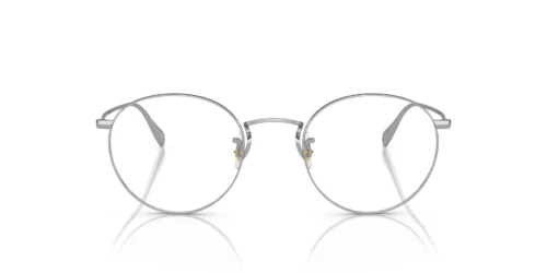 5036 - Armação prateada / Lentes transparentes