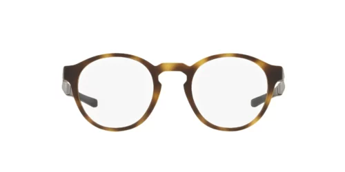 816502 - Armação em tartaruga marrom acetinada / Lentes transparentes