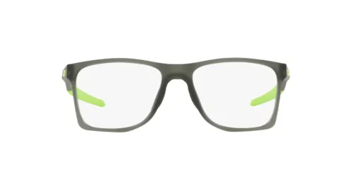 817303 - Armação cinza acetinado fumê / Lentes transparentes