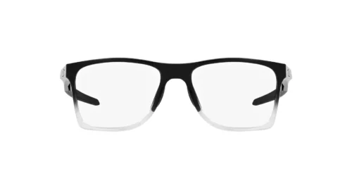 817304 - Armação preta polida com efeito degradê / Lentes transparentes