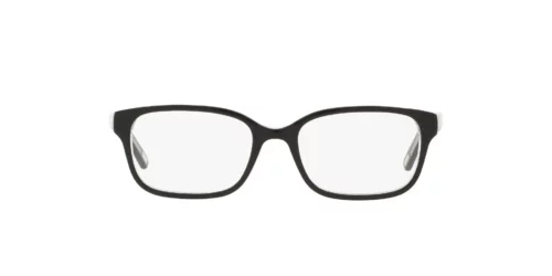 541 - Shiny Black On Crystal frame / Clear lenses
