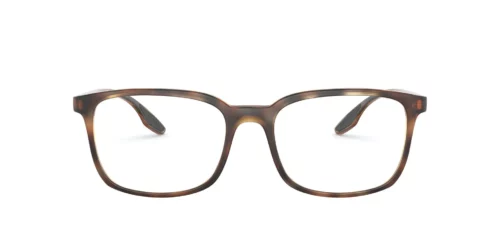 5641O1 - Havana Demishiny frame / Clear lenses