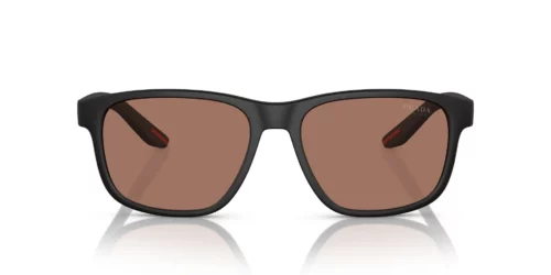 DG050A - Black Rubber frame / Brown lenses