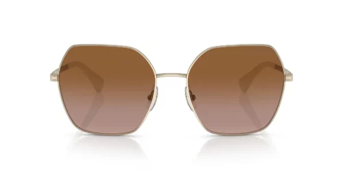911613 - Shiny Pale Gold frame / Gradient Brown lenses