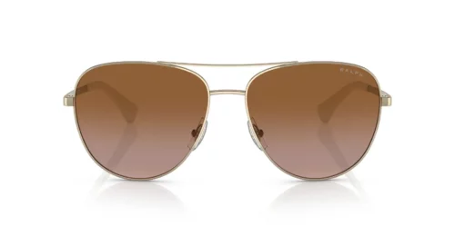911613 - Shiny Pale Gold frame / Gradient Brown lenses
