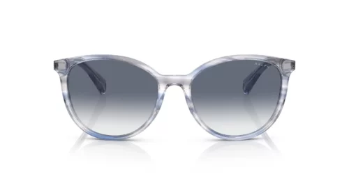 6035X0 - Shiny Striped Blue Brown frame / Gradient Violet lenses