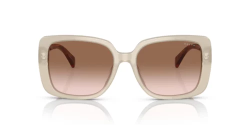 606113 - Shiny Opal Cream frame / Gradient Brown lenses