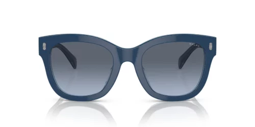60648F - Montura azul sobre fondo azul lechoso / Lentes azules degradadas
