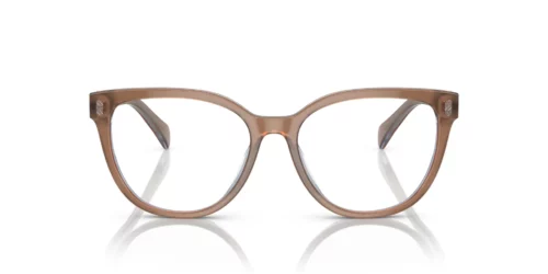 6067 - Transparent Brown On Blue frame / Clear lenses