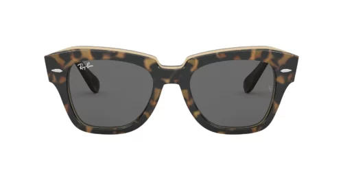 1292B1 - Havana On Transparent Brown frame / DARK GREY lenses